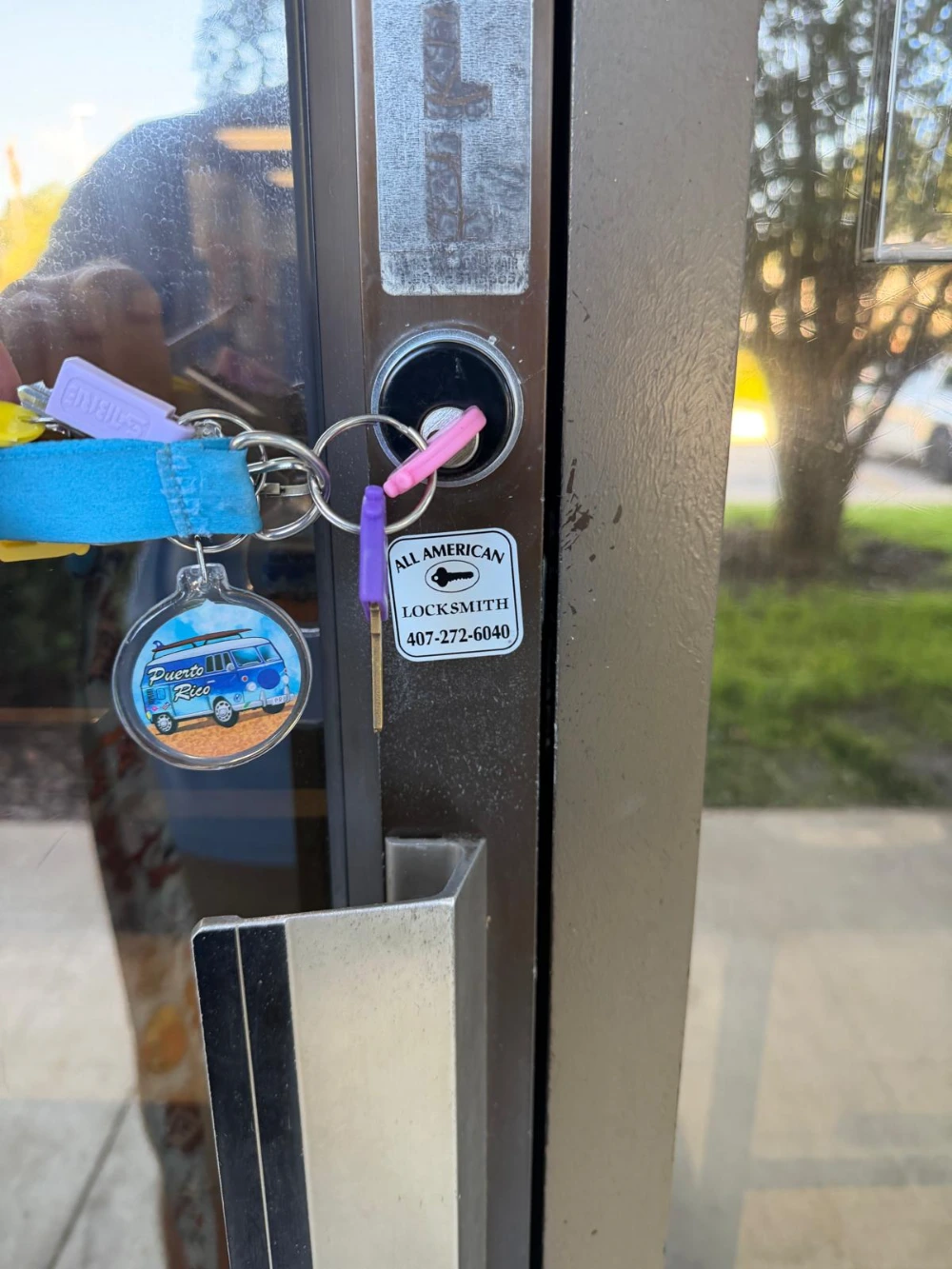Commercial locksmith serving a business near Alaqua Lakes