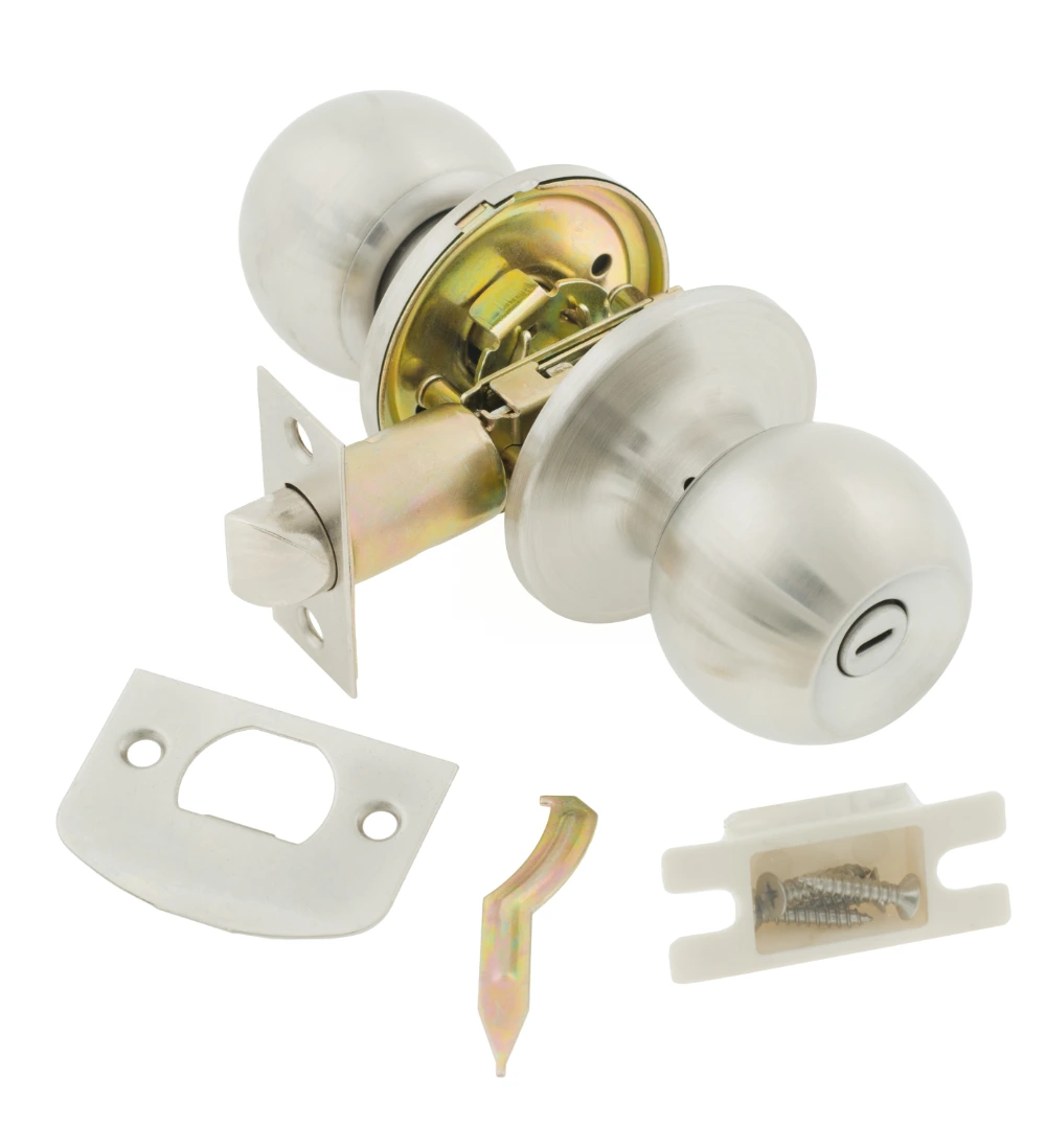 Drill-resistant deadbolt with hardened inserts