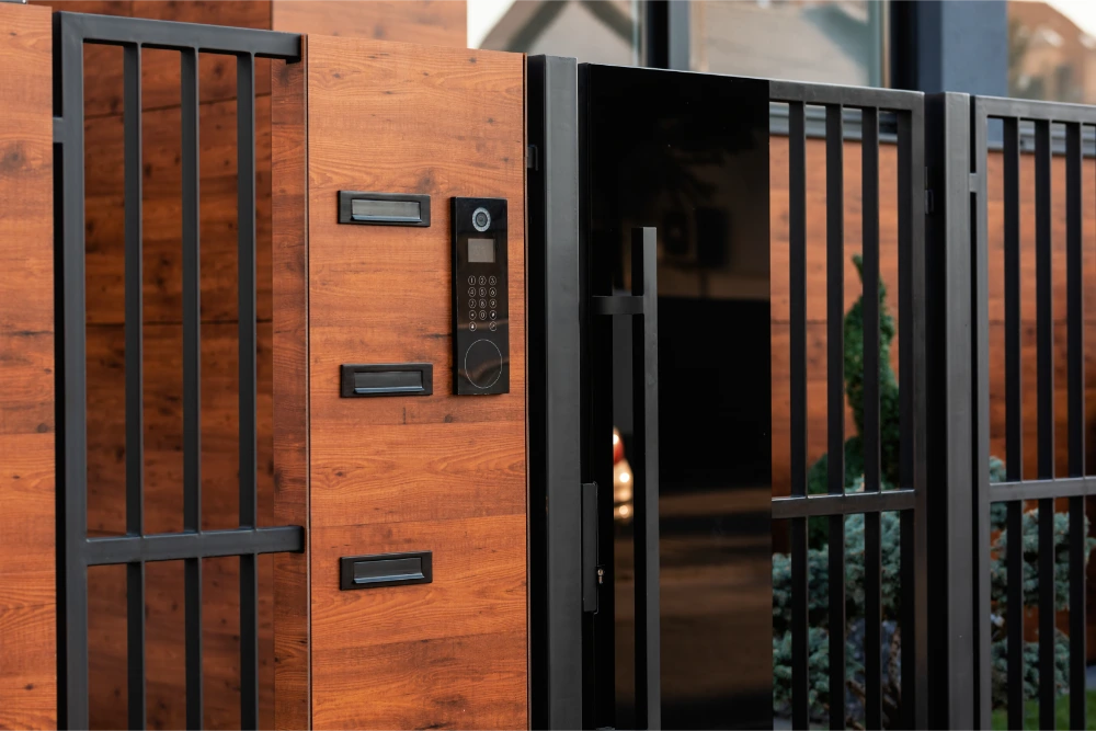 Intercom and access control at a gated Lake Mary business entrance