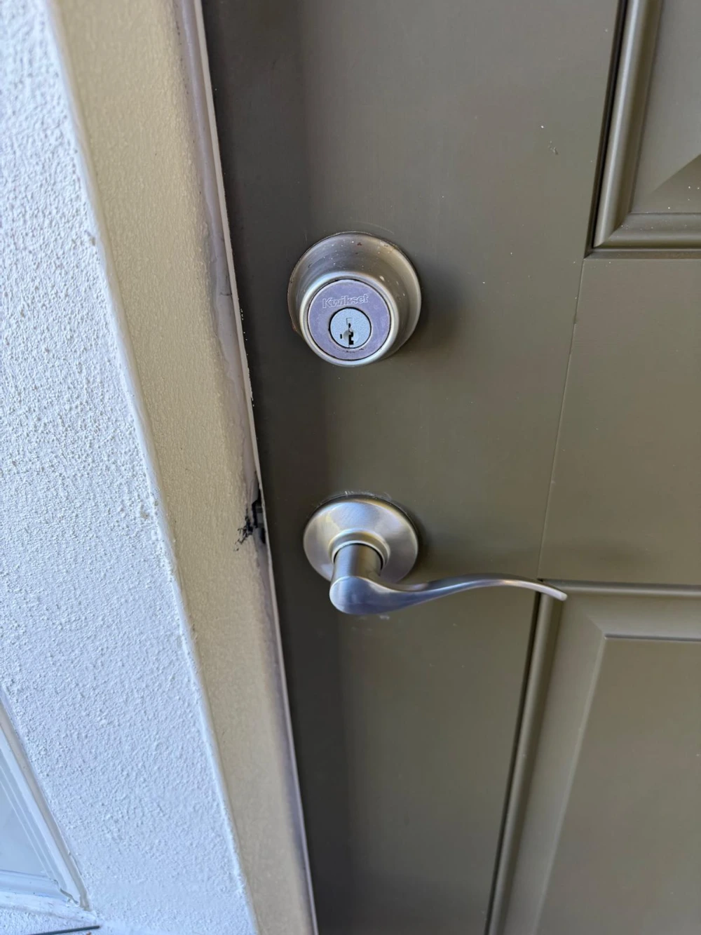 Newly installed lock hardware in Lake Mary, Florida